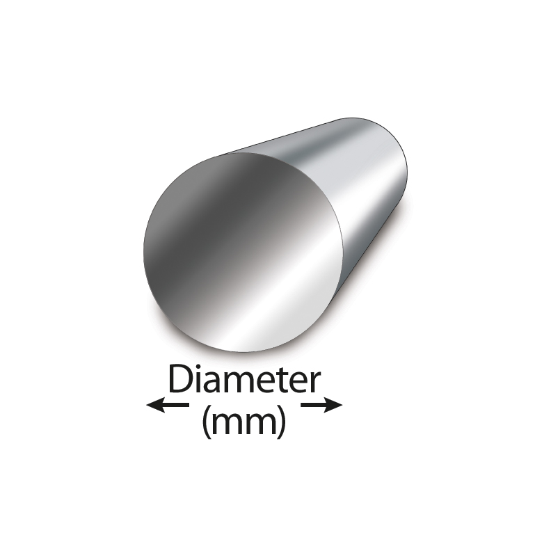 Tube aluminium 6060 Diam. 16