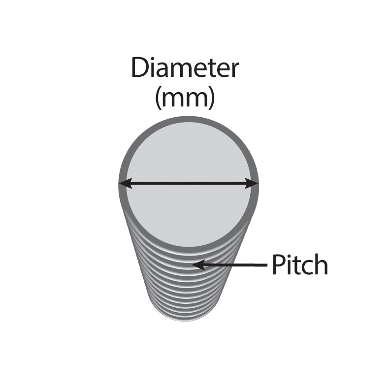 CARBON THREADED ROD 1018