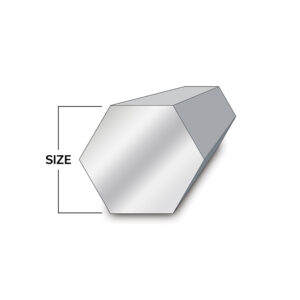 illustration of hexagonal metal bar